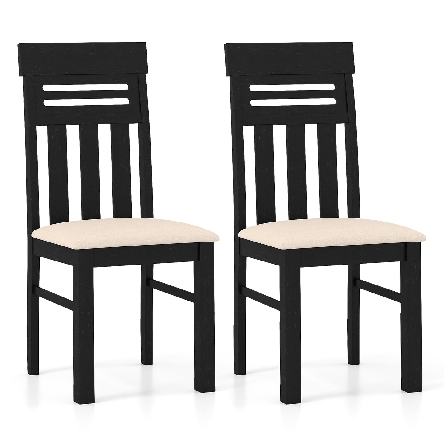 Dining Chairs High Back Dining Room Chairs Set of 2, Black Dining Chairs at Gallery Canada