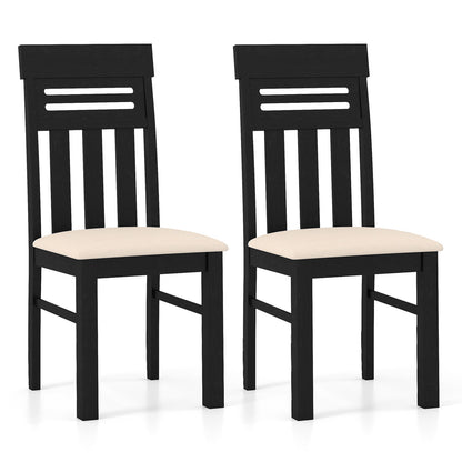 Dining Chairs High Back Dining Room Chairs Set of 2, Black Dining Chairs at Gallery Canada