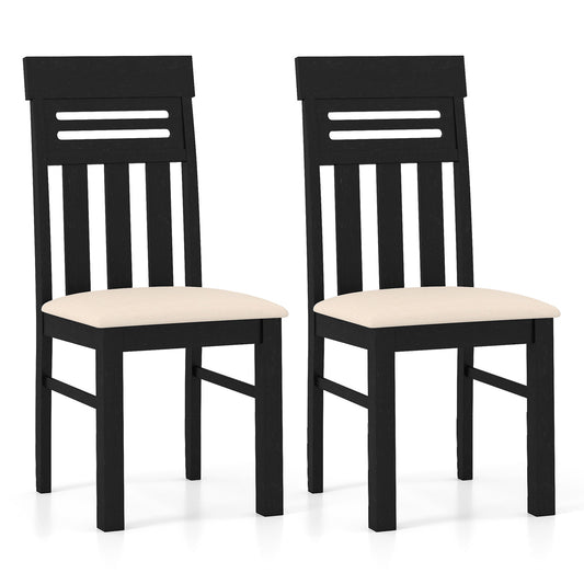 Dining Chairs High Back Dining Room Chairs Set of 2, Black Dining Chairs Black at Gallery Canada