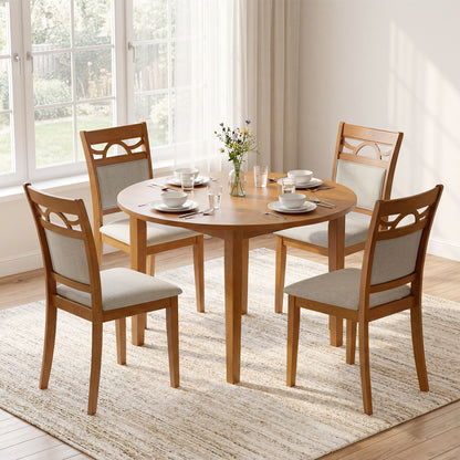 Set of 2 Dining Chairs, Rubber Wood Frame Dining Chairs at Gallery Canada