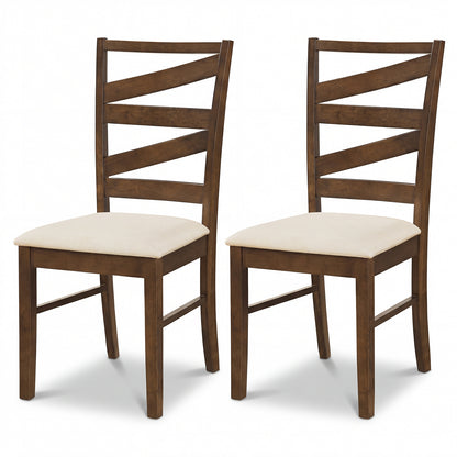 Dining Chairs Set Of 2, Rubber Wood Frames, Brown Dining Chairs at Gallery Canada