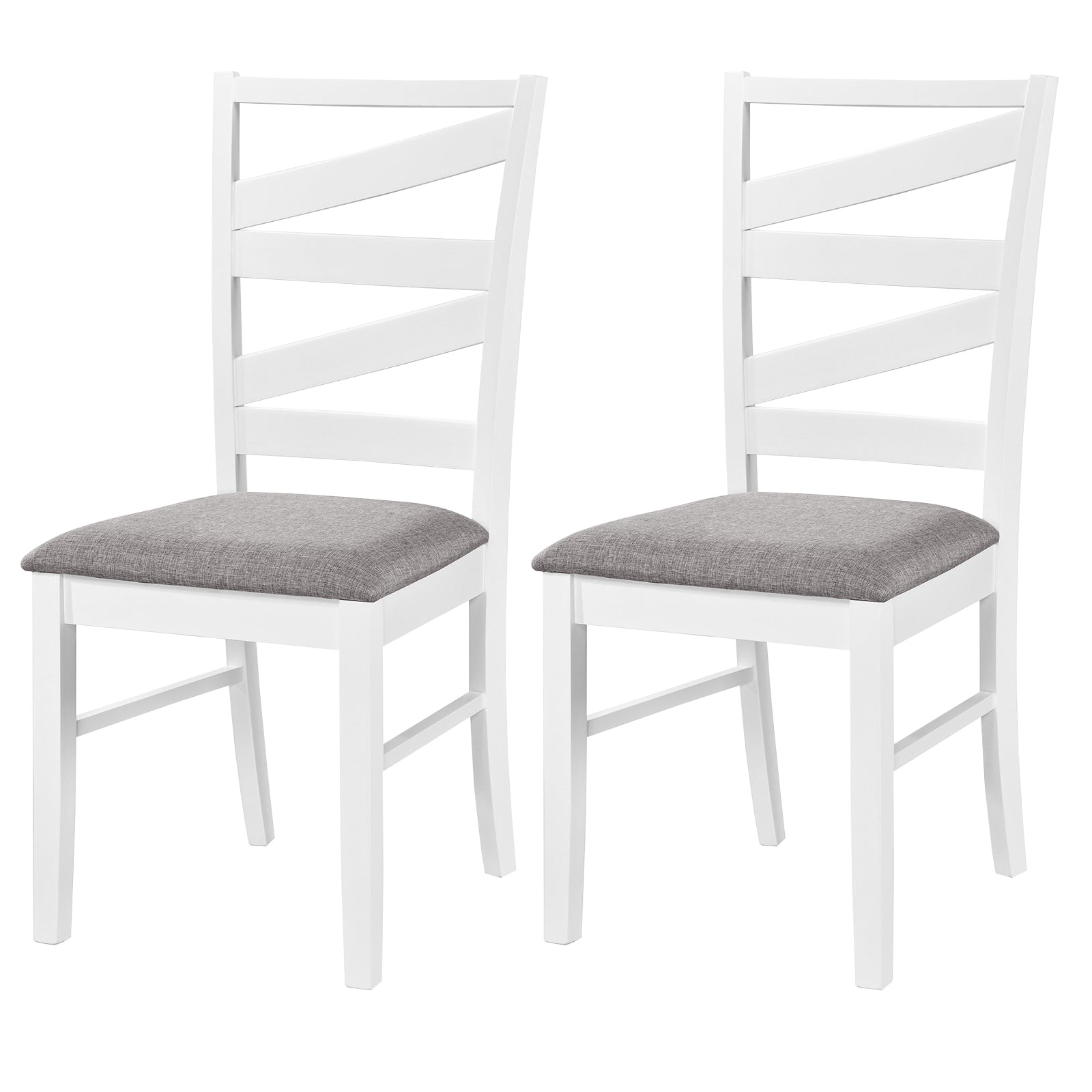 Dining Chairs Set of 2, Rubber Wood Frames, White Dining Chairs at Gallery Canada