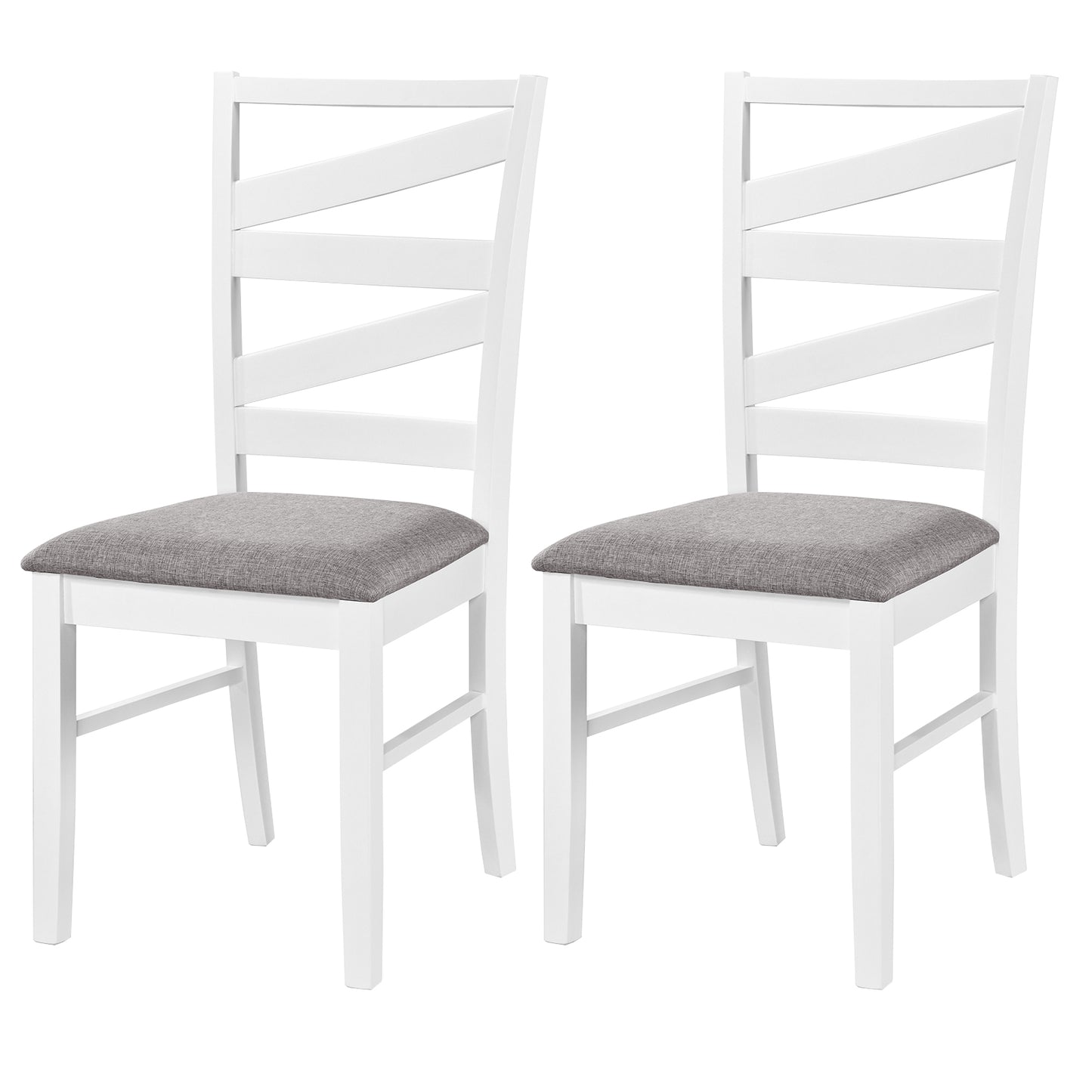 Dining Chairs Set of 2, Rubber Wood Frames, White Dining Chairs at Gallery Canada