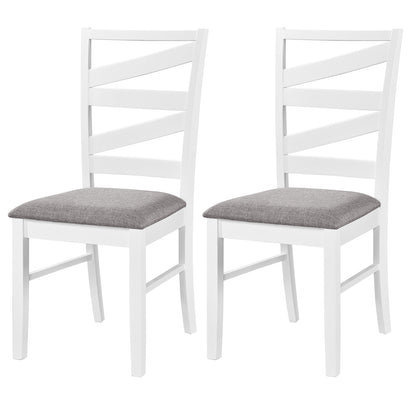 Dining Chairs Set of 2, Rubber Wood Frames, White Dining Chairs at Gallery Canada