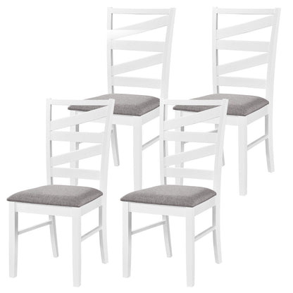 Dining Chairs Set Of 4, Rubber Wood Frames, White Dining Chairs White at Gallery Canada