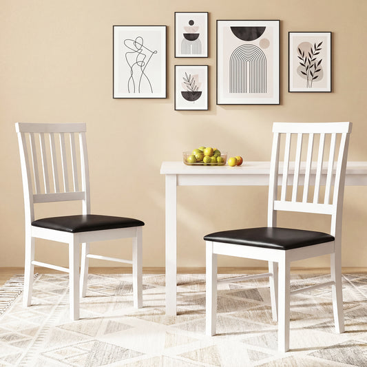 Modern Mid Century Dining Chairs Set Of 2, White Dining Chairs White at Gallery Canada