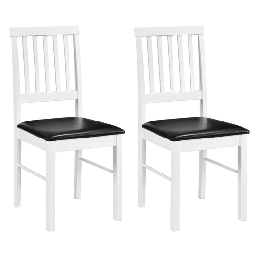 Modern Mid Century Dining Chairs Set Of 2, White Dining Chairs White at Gallery Canada
