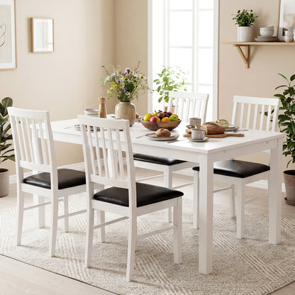Modern Mid Century Dining Chairs Set Of 2, White Dining Chairs at Gallery Canada