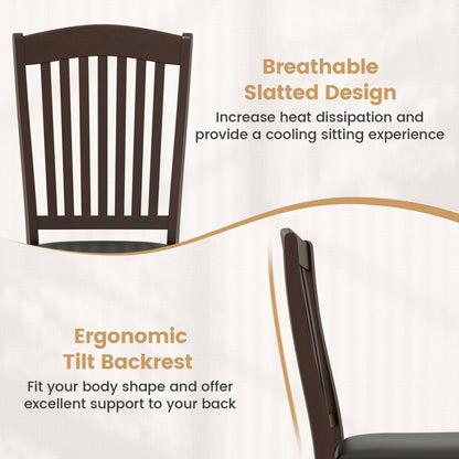 Dining Chairs Set Of 2, Kitchen Side Chairs, Mid-Century Armless Dining Chairs at Gallery Canada