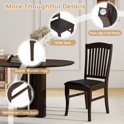 Dining Chairs Set Of 2, Kitchen Side Chairs, Mid-Century Armless Dining Chairs at Gallery Canada