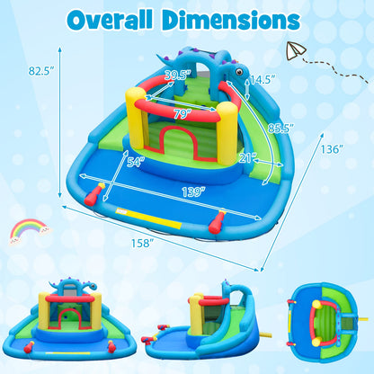 Dinosaur Inflatable Water Slide Park, Kids Bounce House, Multicolor Inflatable Water Slides at Gallery Canada