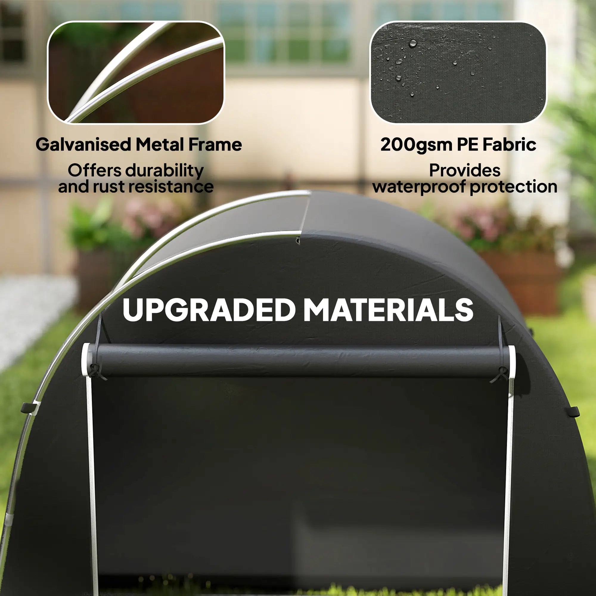 8' x 4' Portable Shed, Waterproof Bike Tent, Roll-Up Zipper Door Sheds at Gallery Canada