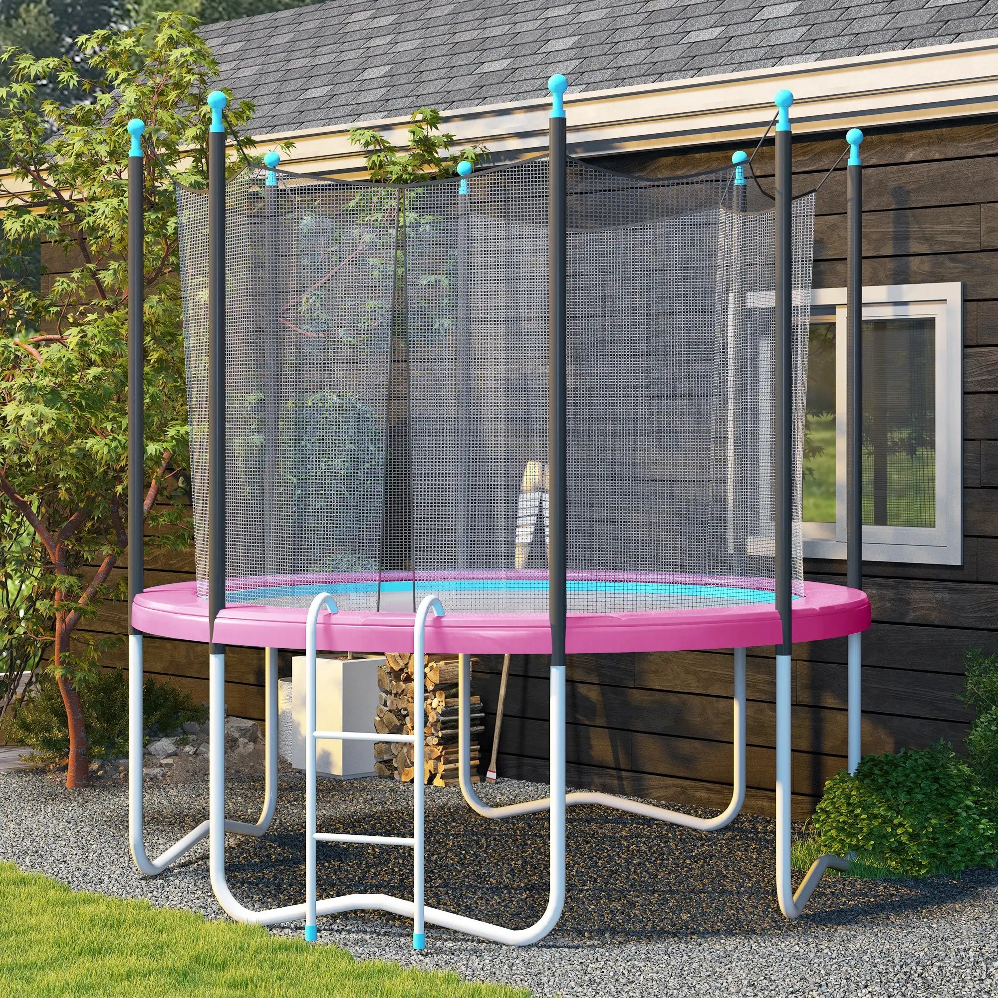 14FT Trampoline Spring Cover, Waterproof, Tear-Resistant, Pink Trampolines at Gallery Canada