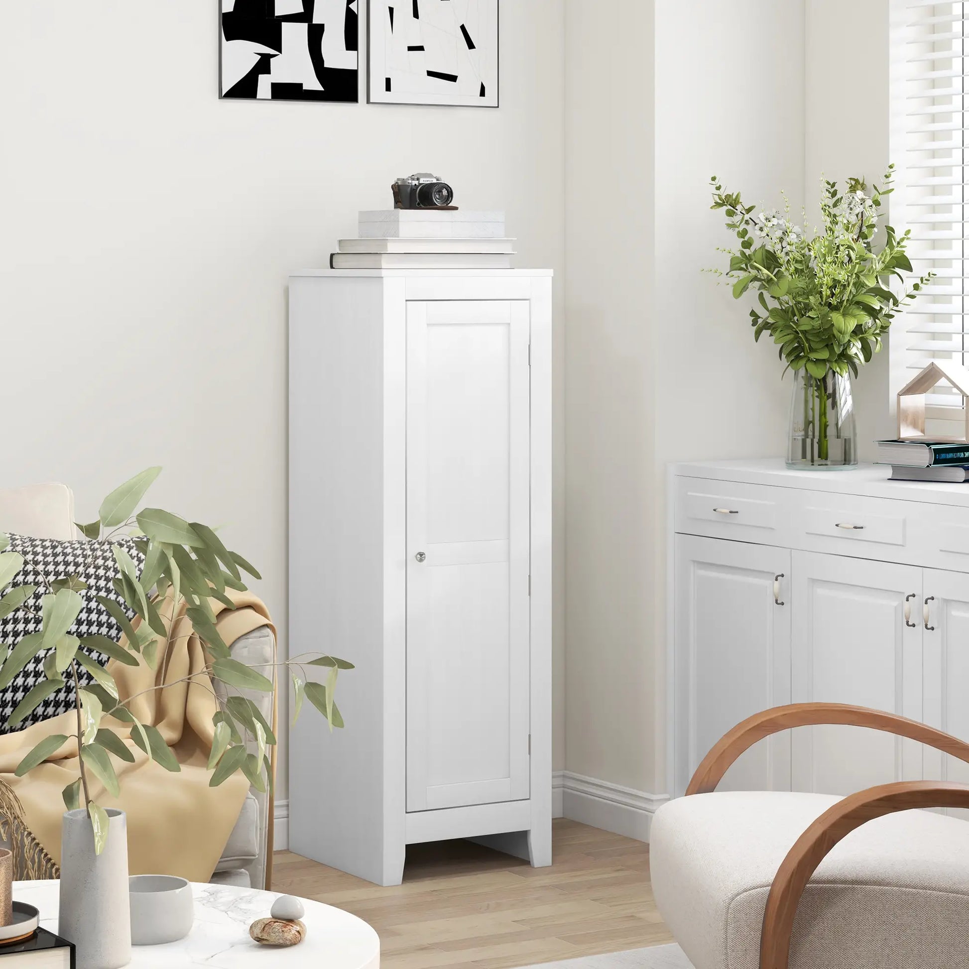 Kitchen Pantry Cabinet, Adjustable Shelves, White Kitchen Pantry Cabinets at Gallery Canada