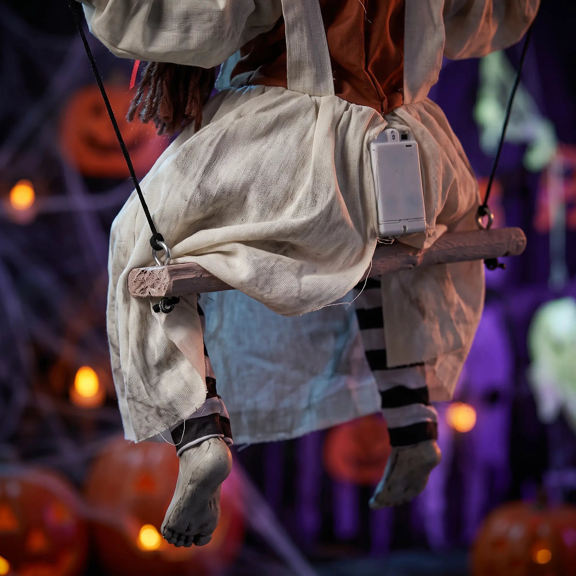 Halloween Animated Creepy Girl Swing, Light-Up Eyes, Sound Halloween Decorations at Gallery Canada