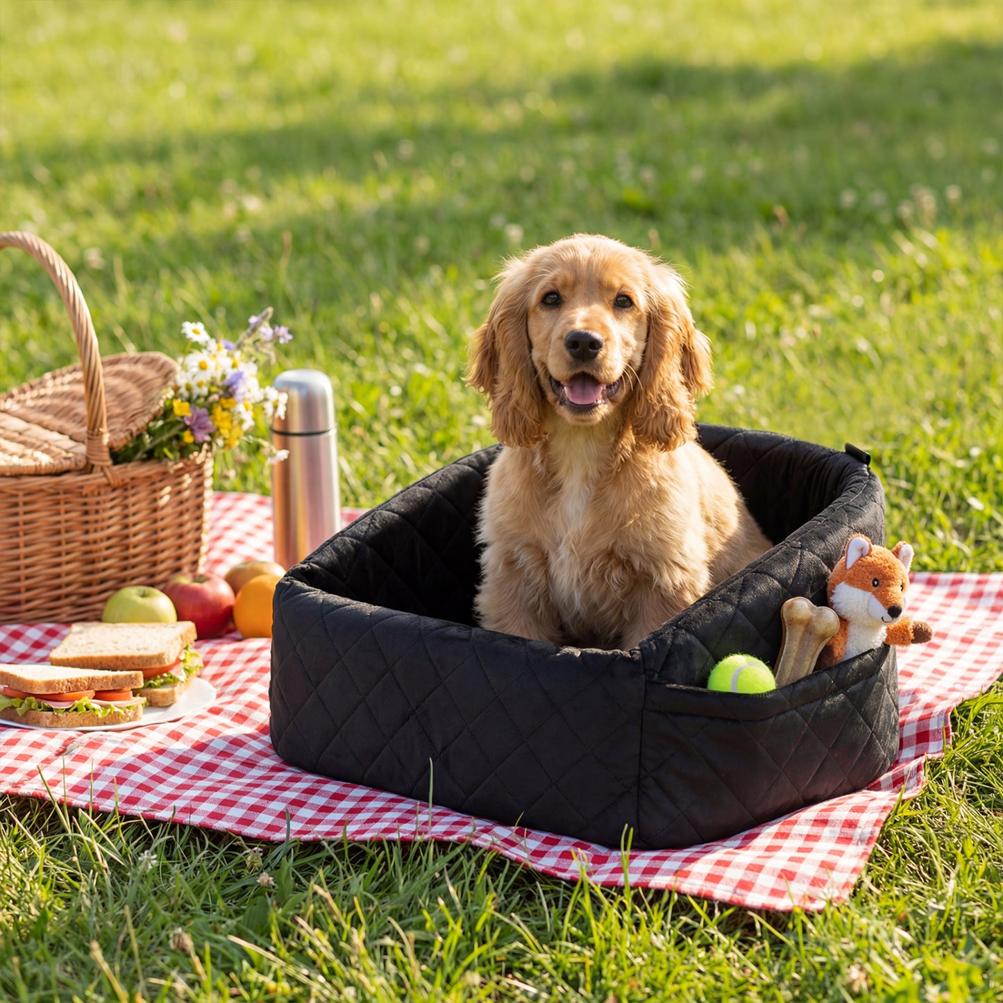 Dog Car Seat for Small Medium Pets, Black Dog Supplies at Gallery Canada