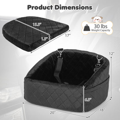 Dog Car Seat for Small Medium Pets, Black Dog Supplies at Gallery Canada