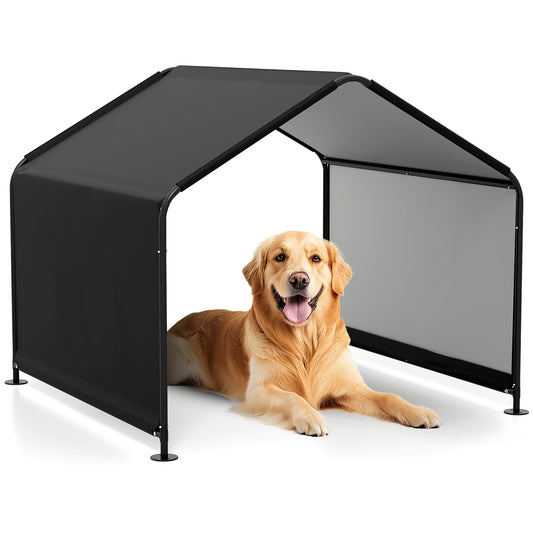 Dog Shade Shelter, Waterproof Roof, Large Medium Small, Black Dog Supplies Black at Gallery Canada