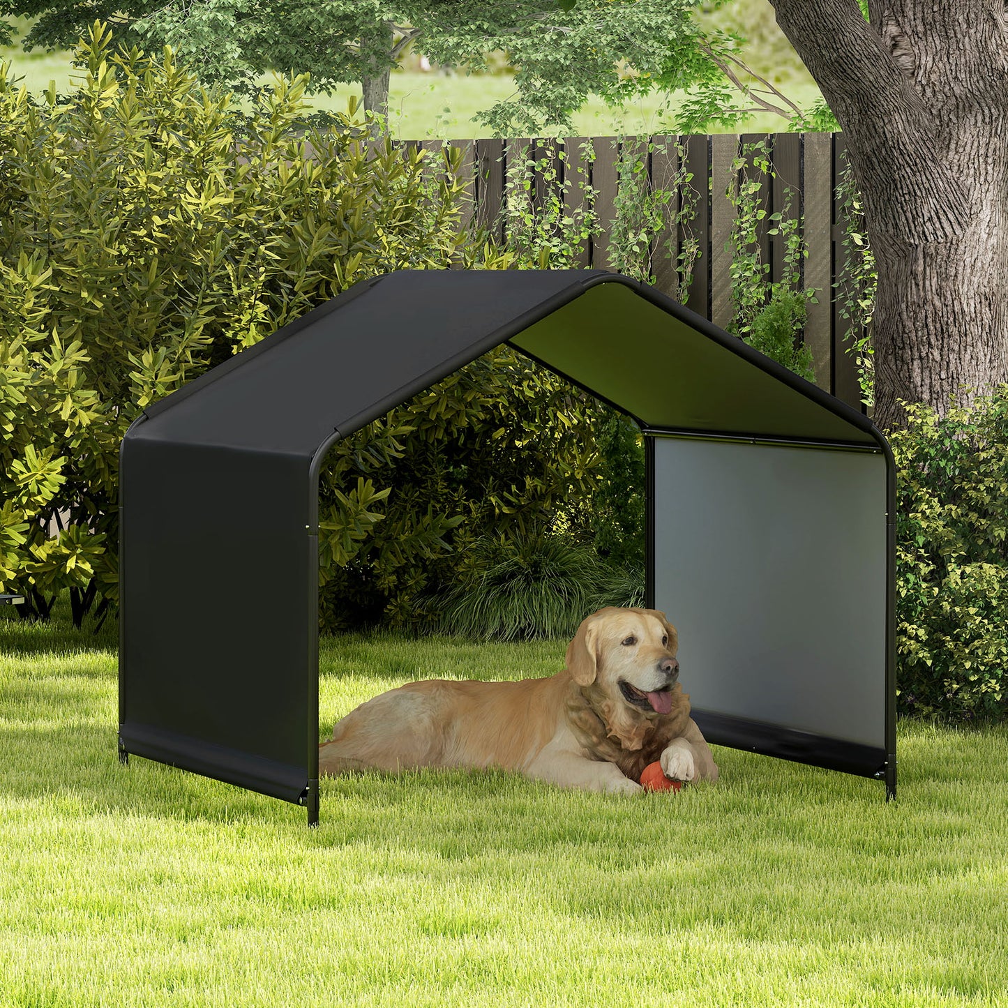 Dog Shade Shelter with Waterproof Roof for Large Medium Small Breeds, Black Dog Supplies at Gallery Canada