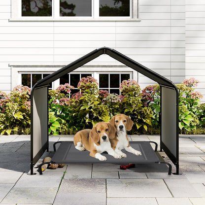 Dog Shade Shelter with Waterproof Roof for Large Medium Small Breeds, Black Dog Supplies at Gallery Canada