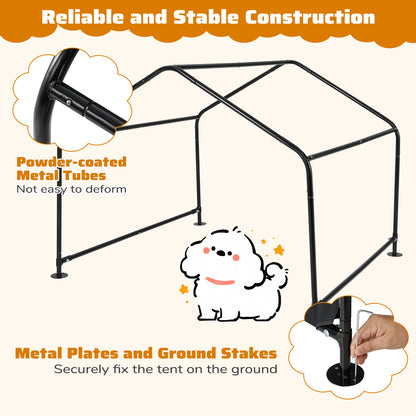 Dog Shade Shelter with Waterproof Roof for Large Medium Small Breeds, Black Dog Supplies at Gallery Canada