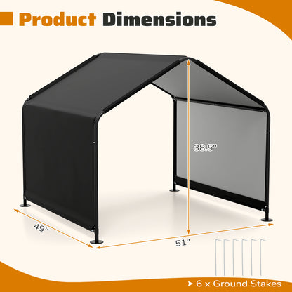 Dog Shade Shelter with Waterproof Roof for Large Medium Small Breeds, Black Dog Supplies at Gallery Canada