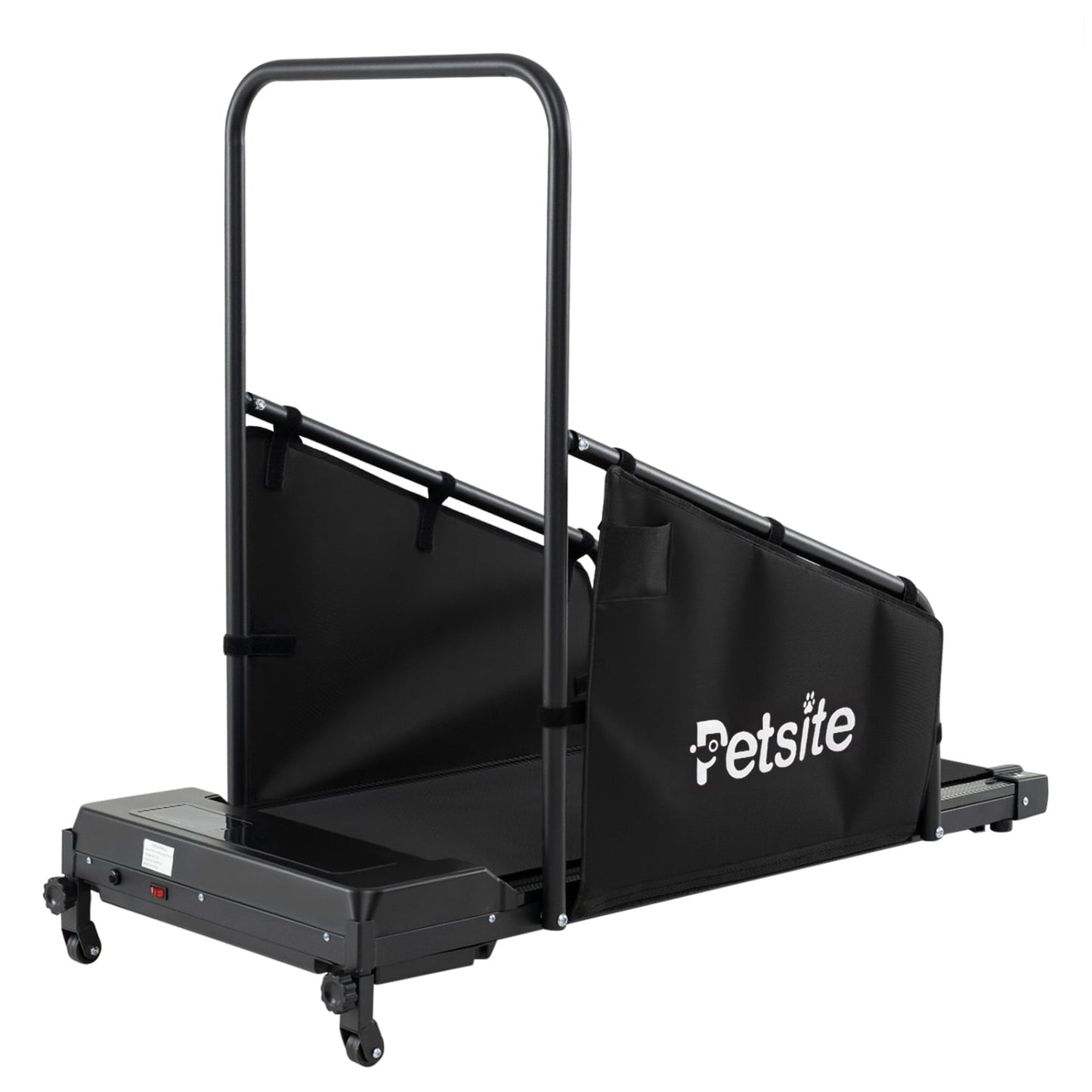 Dog Treadmill With Remote Control, LCD Display, Black