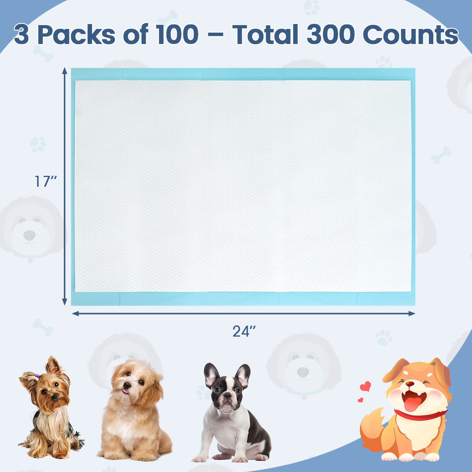 Dog and Puppy Pee Pads 24