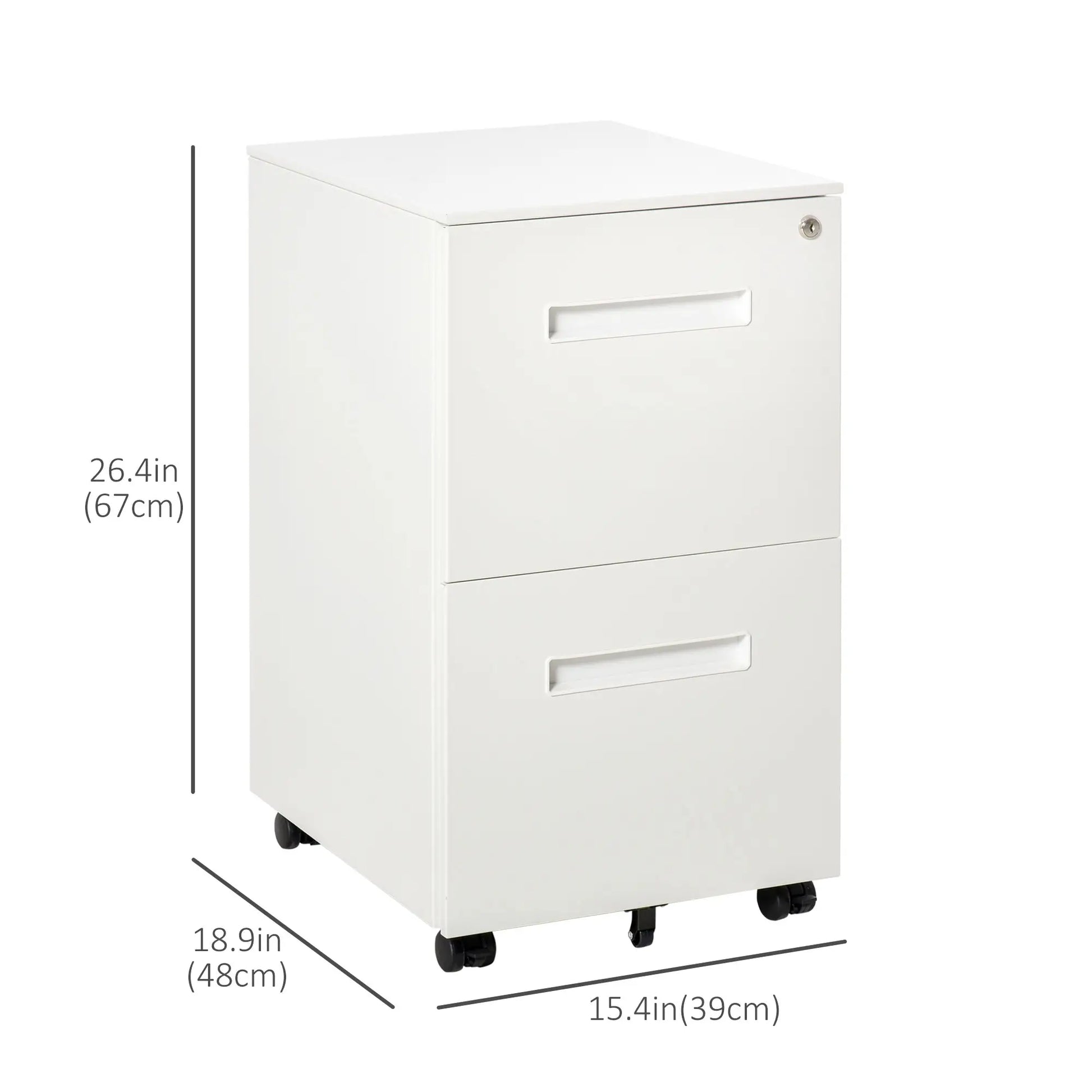 Vertical File Cabinet, Adjustable Partition, A4 Letter Size, Lockable, White Office Cabinets & Cupboards at Gallery Canada