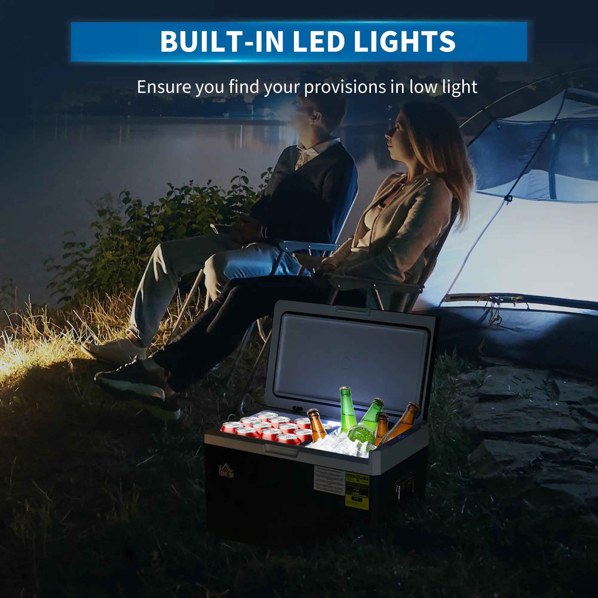 Dual Zone Car Fridge, 32 Quart, 12/24V DC, 100V-240V AC, -4℉-68℉ Car Coolers at Gallery Canada