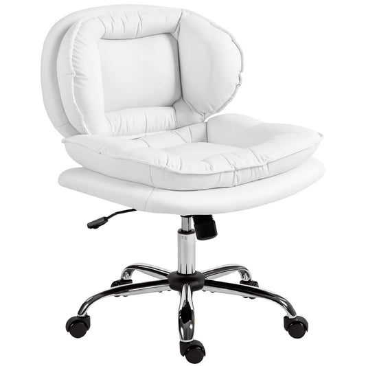 Criss Cross Chair, Swivel Office Chair, Tilting, No Arm, White Task Chairs White at Gallery Canada