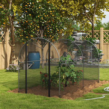 9.8' x 3.9' Crop Cage, Mesh Plant Protection Tent, Galvanised Steel Frame Greenhouses at Gallery Canada