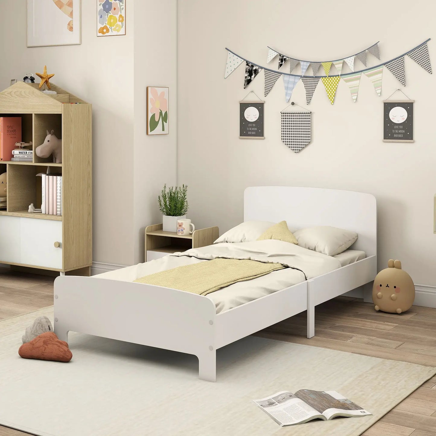 Toddler Bed Frame, 3-12 Years, White Kids Bedroom Furniture at Gallery Canada