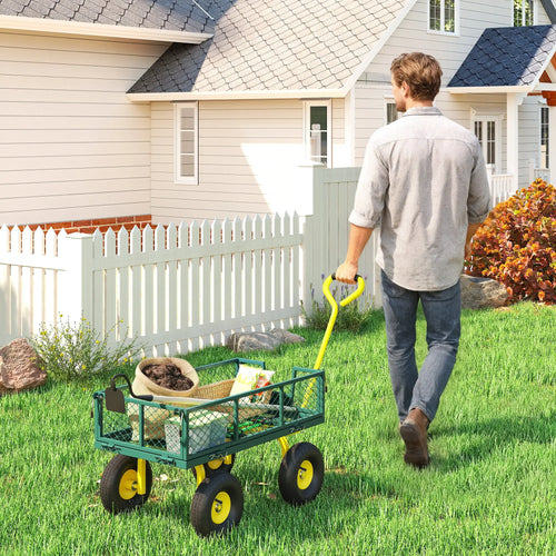 Garden Utility Wagon Cart, Removable Sides, 10