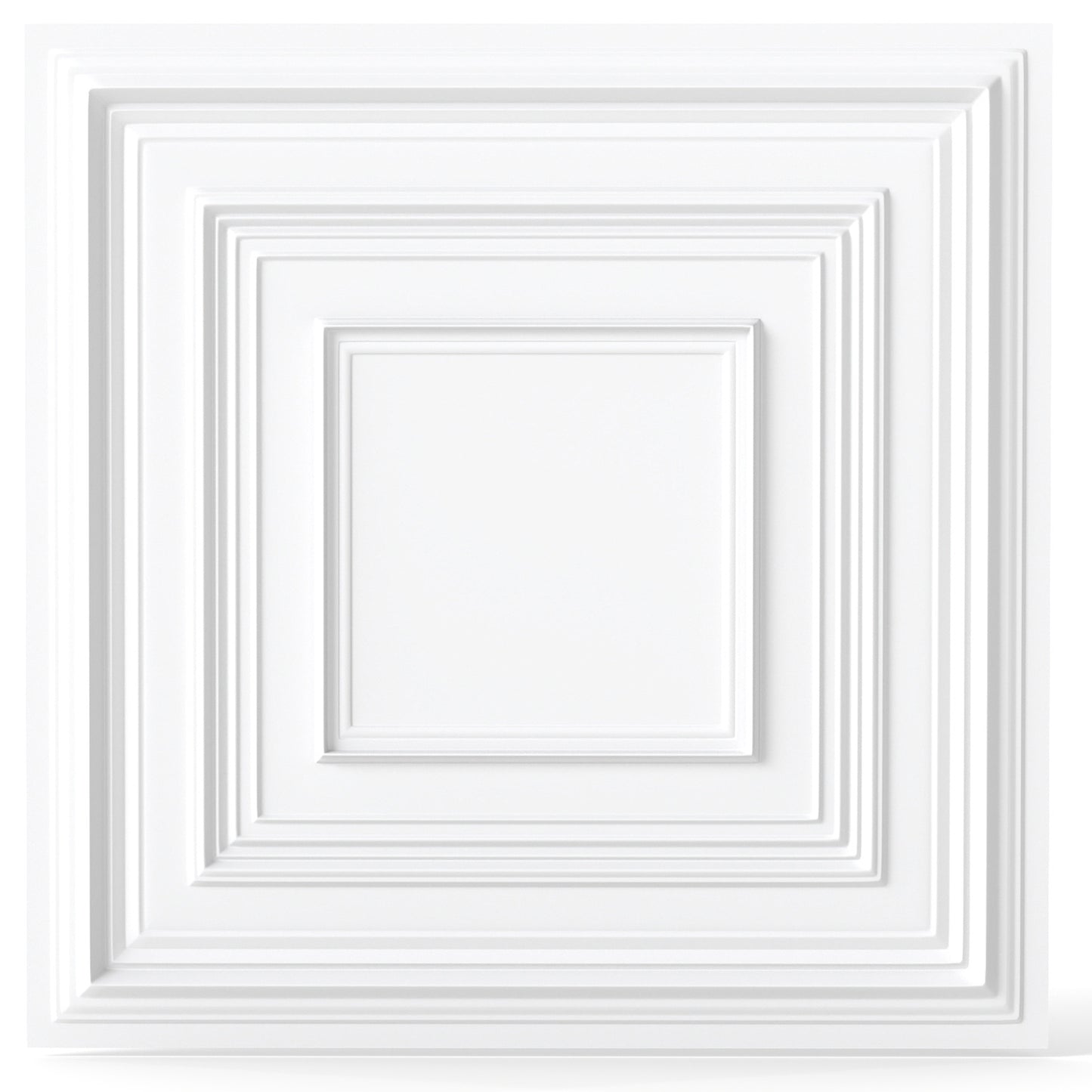 Drop Ceiling Tiles 24" x 24", PVC Panels 3D Patterns 12-Pack, White Decorative Accessories White at Gallery Canada