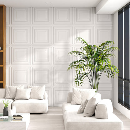 Drop Ceiling Tiles 24" x 24", PVC Panels 3D Patterns 12-Pack, White Decorative Accessories at Gallery Canada