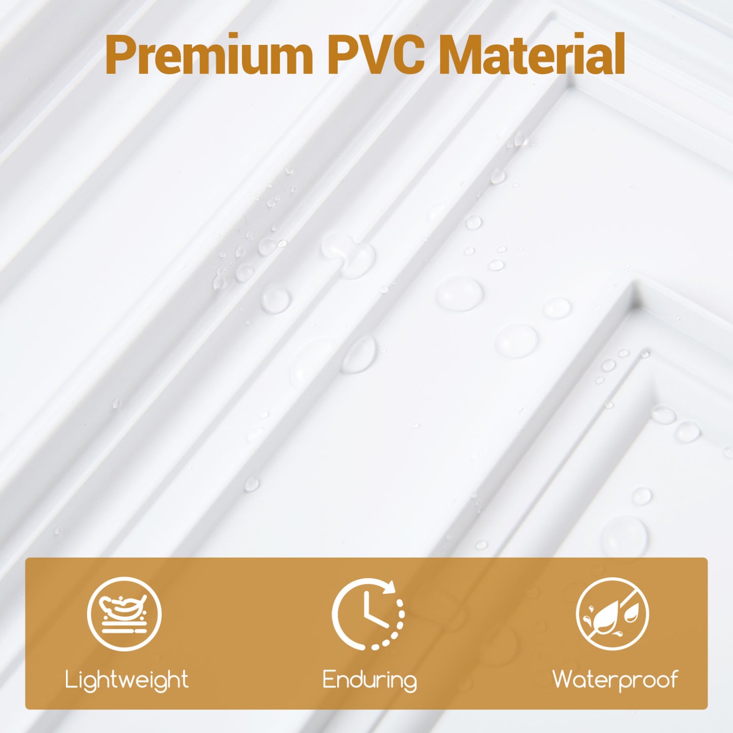 24" x 24" PVC Ceiling Tiles, 3D Decorative Patterns, 24-Pack, White Decorative Accessories at Gallery Canada