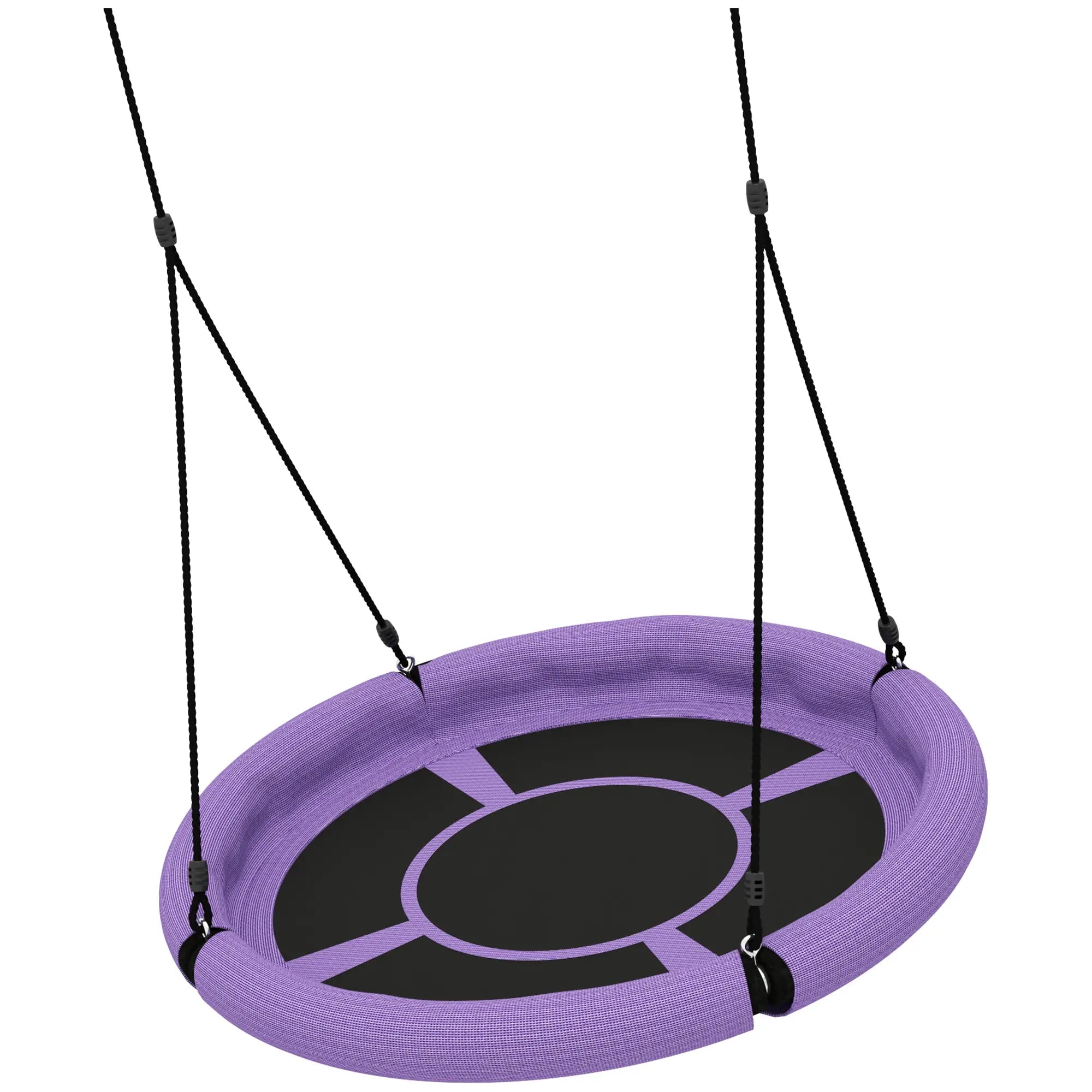 100cm Diameter Nest Seat, Height Adjustable, Kids Outdoor Playground, Purple Gym Sets & Swings Purple and black at Gallery Canada
