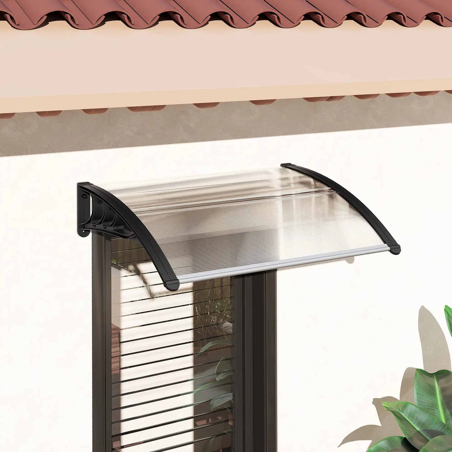Polycarbonate Window Awning Canopy, 30" x 50", White Door Awnings at Gallery Canada