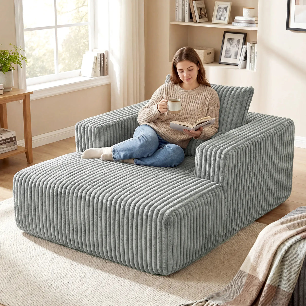 Sofa Bed, Sleeper Chair Bed, Single, Grey Single Sofas at Gallery Canada
