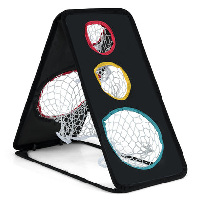 Dual-Sided Golf Chipping Net Triple Target Training System with 5 Target Holes Golf at Gallery Canada