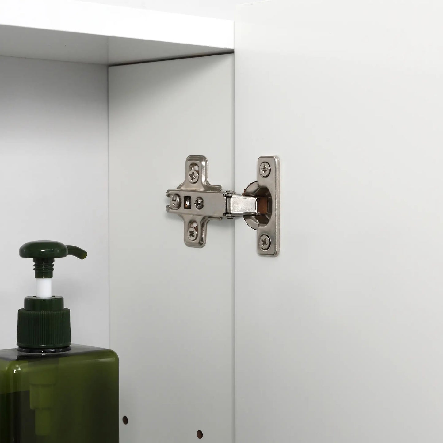 28" x 24" Wall Mounted Mirror Cabinet, 3 Doors, Adjustable Shelves, White Mirror Medicine Cabinets at Gallery Canada