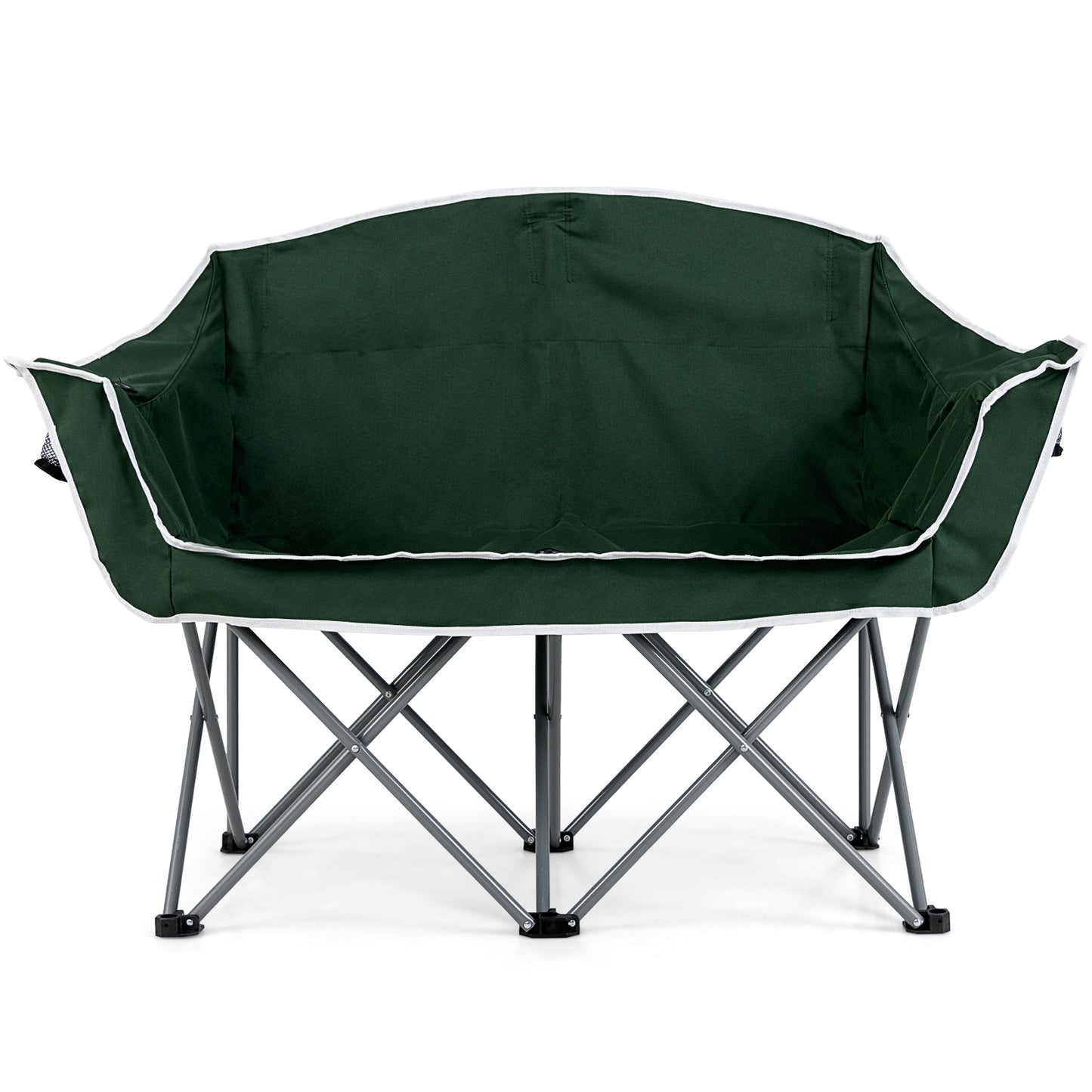 Duo Camping Chair Portable Oversized Loveseat with Armrests and Cup Holders, Green Beach & Lawn Chairs at Gallery Canada