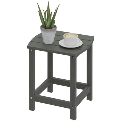 Outdoor Side Table, Patio End Table, Grey Patio Side Tables Grey at Gallery Canada