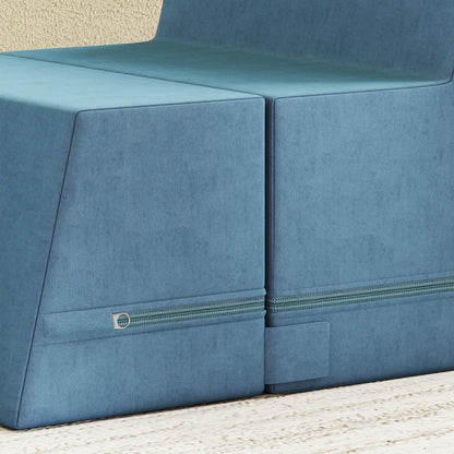 2-Piece Climbing Foam Blocks, Detachable Cover, Indoor Play Set, Blue Kids Gym & Playmats at Gallery Canada