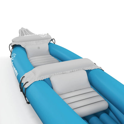 2-Person Inflatable Kayak, Foldable Fishing Boat, Aluminum Oars, Blue Water Sports & Boating Supplies at Gallery Canada