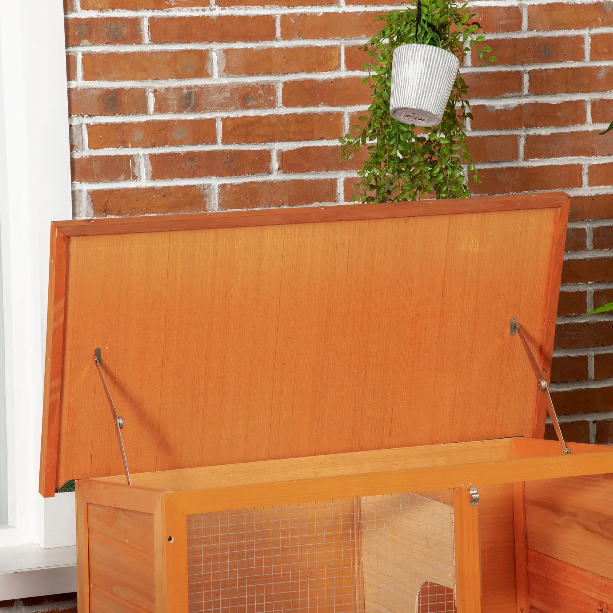 Wooden Rabbit Hutch, Small Animal Cage, 2-Level with Run Rabbit Hutch at Gallery Canada