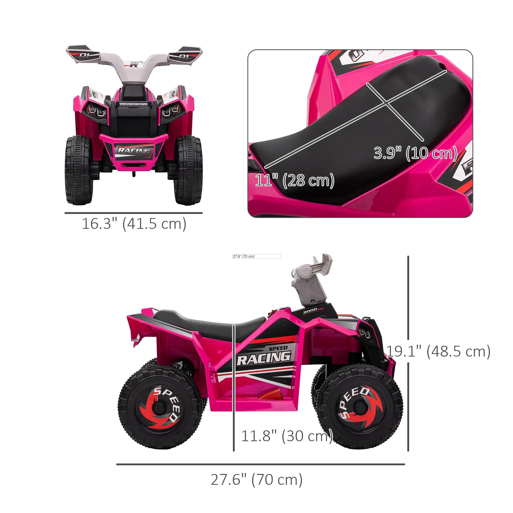 6V Kids Electric Car, 18-36 Months, Pink Electric Ride On Toys at Gallery Canada