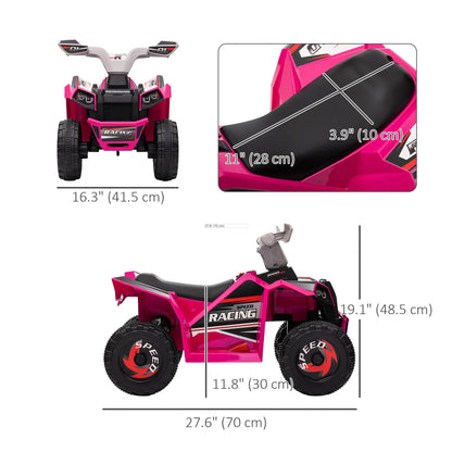 6V Kids Electric Car, 18-36 Months, Pink Electric Ride On Toys at Gallery Canada