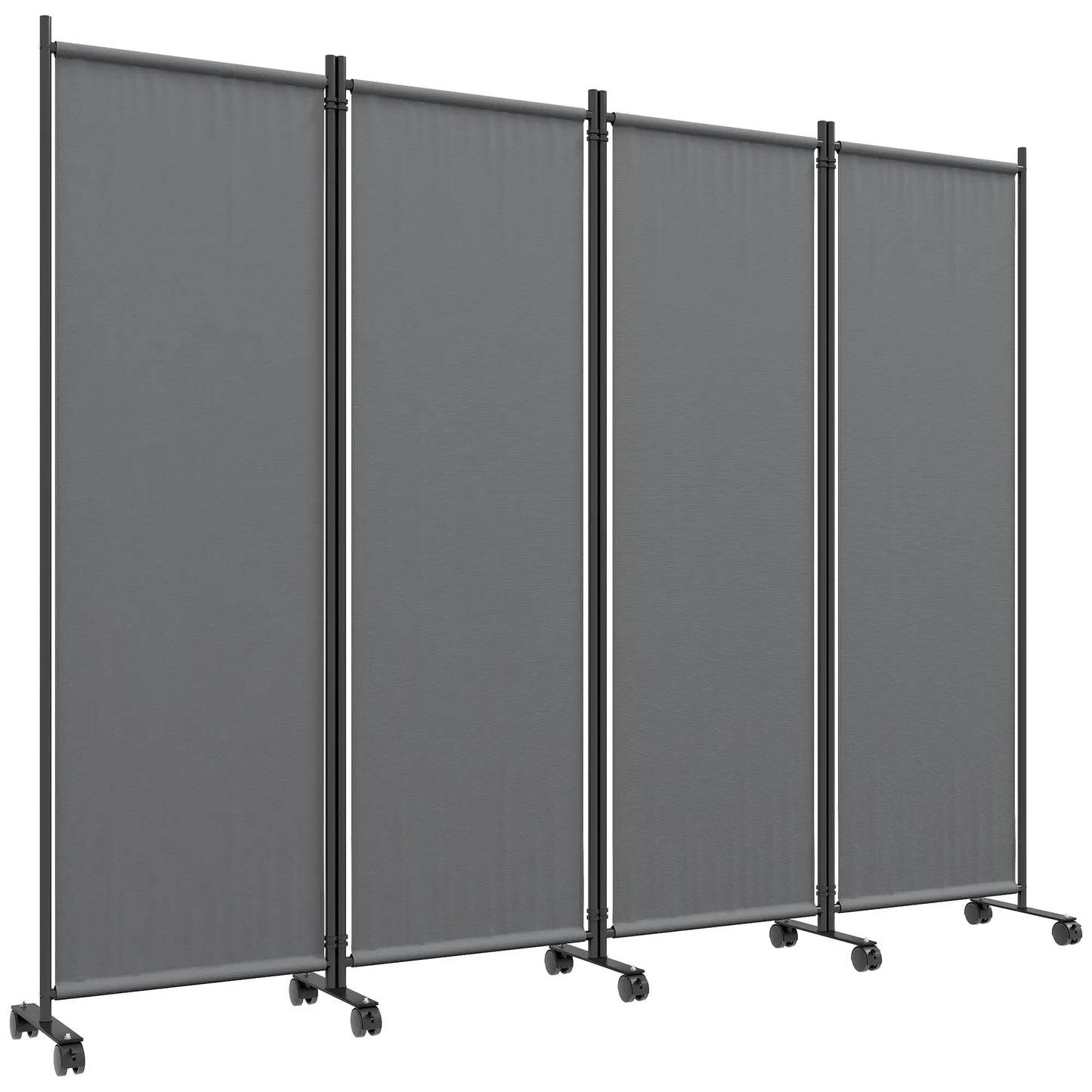 Folding Room Divider with Castor Wheels, Rolling Privacy Screen for Patio Backyard Pool Hot Tub, 5.6ft Tall Side Awnings at Gallery Canada